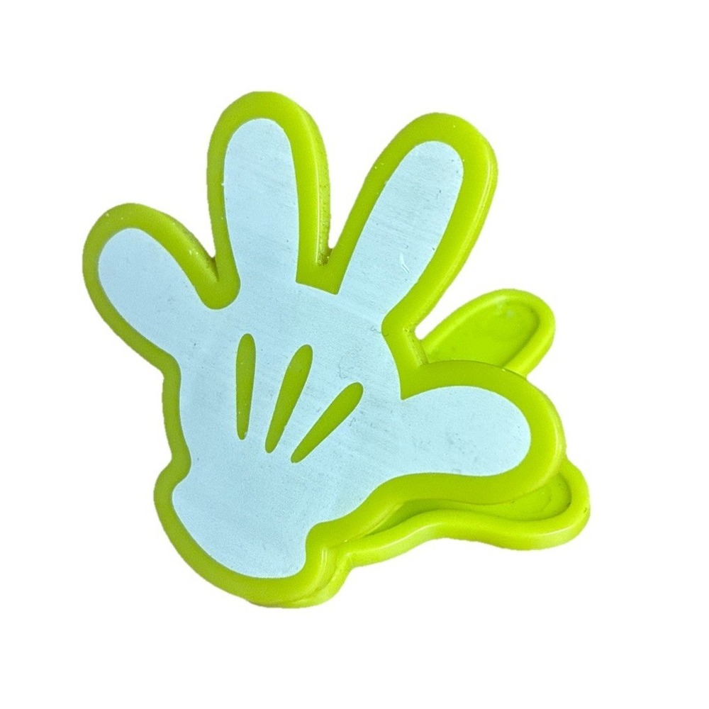 Disney Chip Clip Mickey Hand‎ Green 2.5"